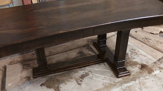 Detail of elaborate table legs