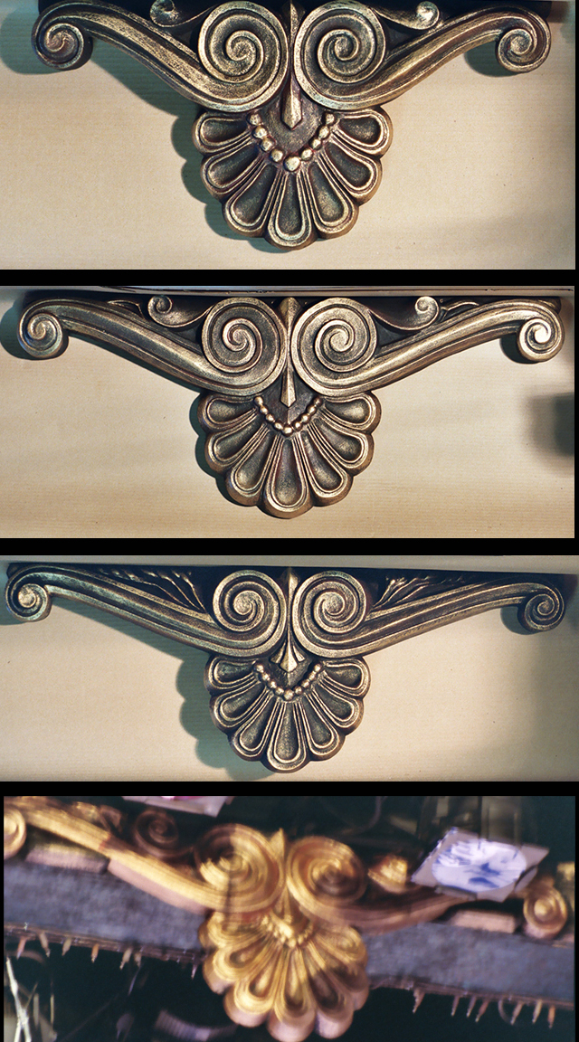 Composite photo of 4 cartouches