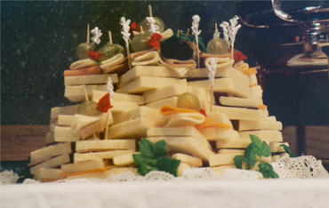 tray of sandwiches